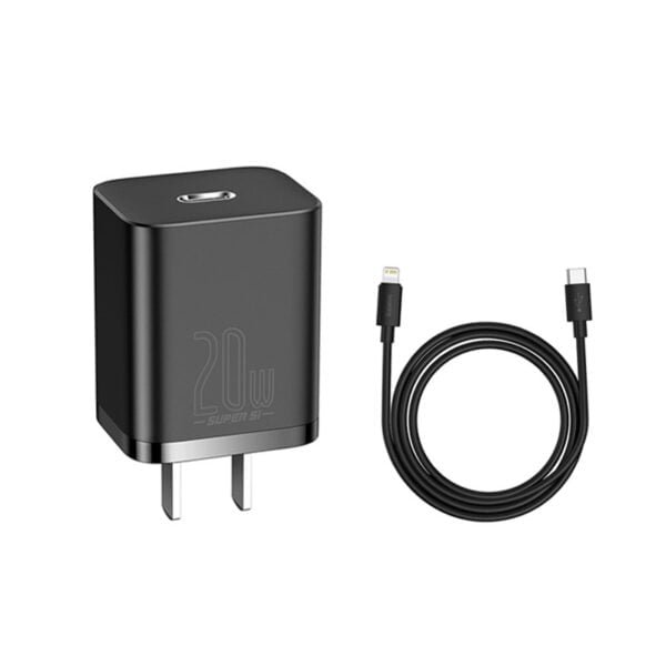 Baseus 20W Super Si 1C Fast Wall Charger with Type C to Lightning cable