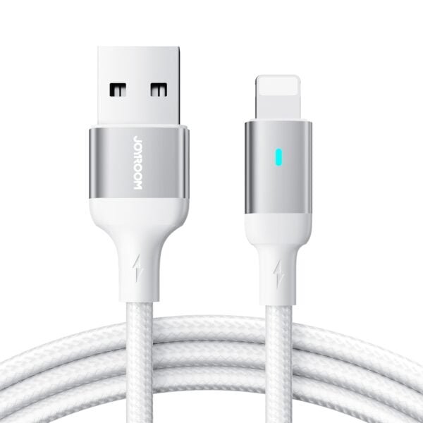 JOYROOM Extraordinary Series 2.4A USB-A to Lightning Fast Charging Data Cable1.2M (White) S-UL012A10 ucity gadgets store