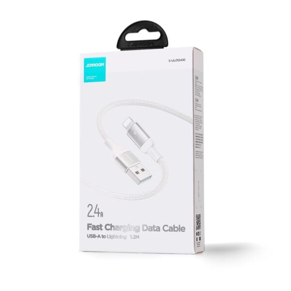 JOYROOM Extraordinary Series 2.4A USB-A to 8 Pin Fast Charging Data Cable1.2M (White) S-UL012A10 ucity gadgets store